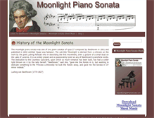 Tablet Screenshot of moonlightpianosonata.com